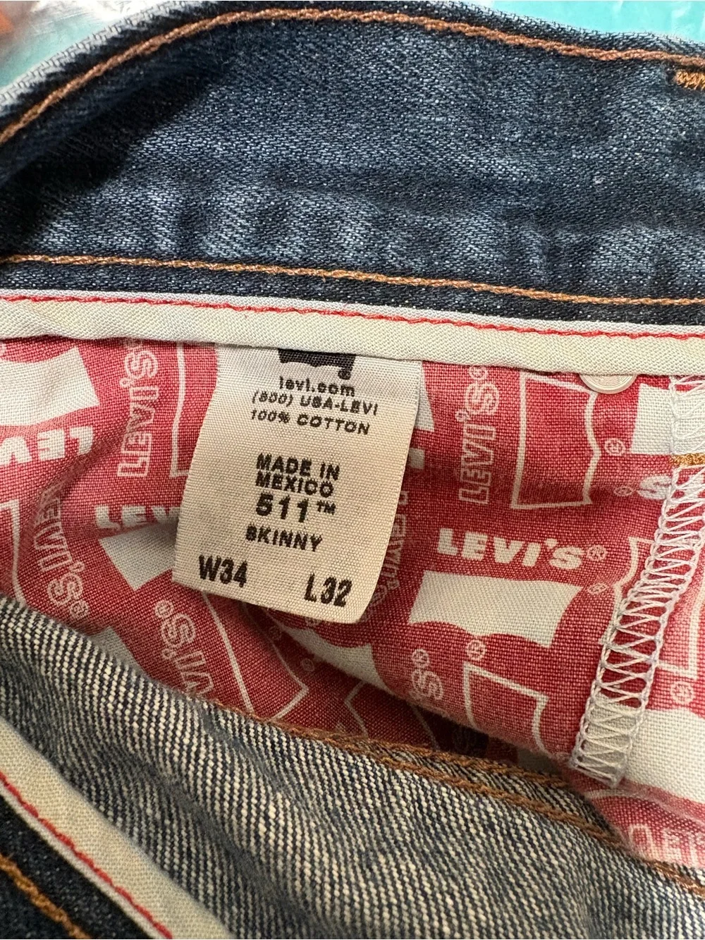 Levi's Men's Classic Blue Straight Jeans